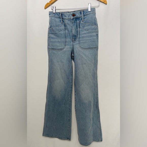 NEW / Madewell 11" High-Rise Flare Jeans - Picture 2 of 5